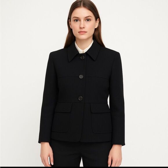 Celine Paris vintage AUTHENTIC Luxury 42 Evening Jacket w/ Celine Logo Buttons - Picture 1 of 12
